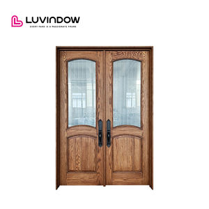 Dallas Moderne Kantoor Front Veiligheidsdeur Massief Hout Afgewerkt Oppervlak Voor Hotel - Product Image 5