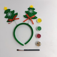 Serre-tête de Noël avec cornes de cerf, ensemble de peinture décorative mignon pour enfants