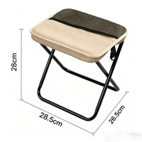 Chaise de jardin pliable portable et compacte en acier au carbone et tissu Oxford, style sac à main, pour mobilier d'extérieur, camping, voyage, montagne