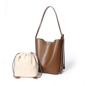 Sac seau à cordon personnalisé ODM en cuir PU souple, sac à bandoulière pour marques - Product Image 5