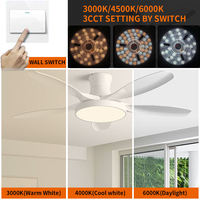 Module LED BY_18W 22W pour ventilateur de plafond, lumière à intensité variable, 3CCT, AC 220V