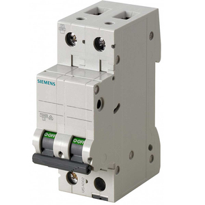 Disjoncteur miniature Siemens 25A 1P+N 6KA 230V Courbe C Montage sur rail DIN IP20 - Product Image 1