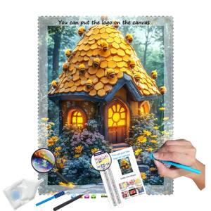 N-2205 personnalisé 30x40cm diamant Art peinture ensemble rond/carré perceuses pour miel maison Animal sujet diamant peinture Photo - Product Image 1