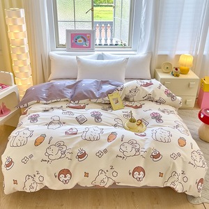 <span class=keywords><strong>Copripiumino</strong></span> per casa King Size stampato floreale con Logo personalizzato in <span class=keywords><strong>cotone</strong></span> 100% - Product Image 3