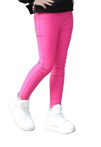 Pantalon court uni slim passe-partout, Leggings couleur bonbon pour filles, Collants pour enfants et jeunes filles - Product Image 5
