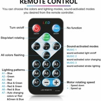 Luces Decorativas para Fiestas con Bola de Discoteca RGB, Mini Luz LED USB Activada por Sonido para DJ y Escenarios de Baile