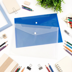 Colorful Snap Button A4 PP Plastic Pocket File Folder School Office Binder Holder for Organizing Printer Paper & <b>Documents</b> - Product Image 2