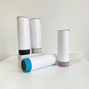 Vaso Térmico de Acero Inoxidable de Doble Pared de 20oz con Luz Nocturna, Altavoz con Carga USB y Reproductor de Música Inteligente para Viajes en Auto - Product Image 2
