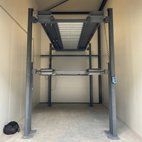 Toptan Üçlü 3/6 Araçlık Ev Garajı Hobi Ticari Bağlantılı Kolonlar Sabit Hidrolik Dört Kolonlu Park Asansörü-Desiree DFP608