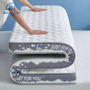 Cama de espuma viscoelástica comprimida de lujo Bitinnov-colchón de espuma con almohadilla de látex Natural - Product Image 1