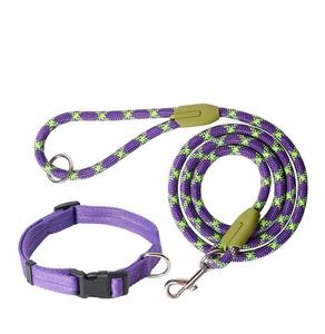 Correa de Perro de Diseño Personalizada 2026, de Nylon de Lujo, Ecológica, Resistente y Reflectante, con Cintas y Linterna, Cuerda Redonda para Diferentes Perros - Product Image 4