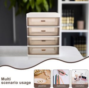 Luxury Cosmetics Desk Storage Box PP Material Rectangle Desktop Dust-proof <b>Rack</b> Lipstick Skin Care Mask Cross-Border <b>Plastic</b> - Product Image 4