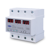 Protecteur de surtension et de sous-tension triphasé réglable TOMZN, dispositif de protection à récupération automatique triphasé, réinitialisation 63A 380V