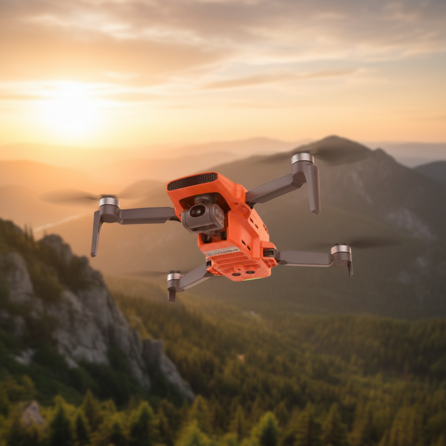 Gimbal Camera FPV RC Racing Drone with Remote Control Li-ion 2S Battery 6-Axis Gyro 4K GPS Brushless Motor Plastic Mini Flight