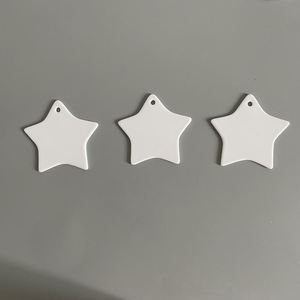 Ceramic Ornaments Wood Craft for 2023 Personalize Christmas <b>Tree</b> Decorations Supporting Sublimation - Product Image 4
