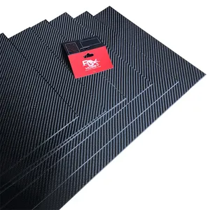 RJXHobby 0.5mm 1mm 2mm 3mm 5mm 8mm cnc cutting fibre sheet carbon fiber plate