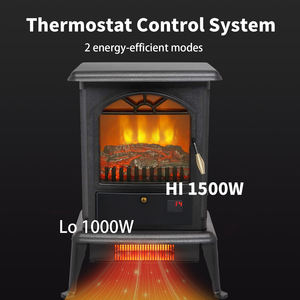 מותאם אישית בודד תנור 3 צדדי 1500w נייד זכוכית חדר דוד אח חשמלי תנור - Product Image 2