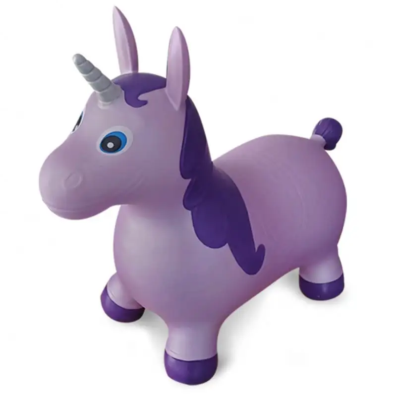 Bouncy Jumping Unicorn Jumping Horse Hopper Inflatable Toys For Kids