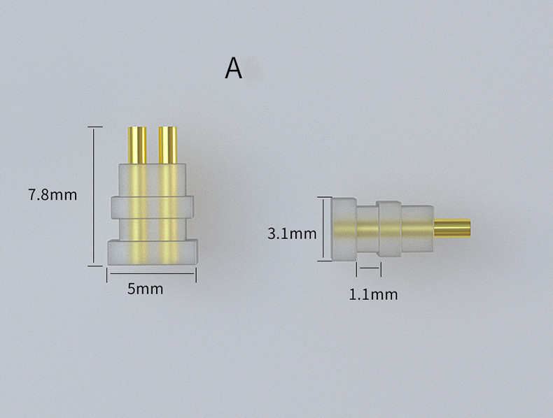 QDC 2Pin 0.78mm Female Socket Connector for Custom High-End In-Ear