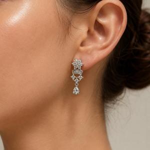 ชุดสร้อยคอจี้เงินแท้ 925 ประดับเพชร CZ พร้อมต่างหูเข้าชุด - Product Image 3