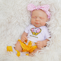 Boneka Reborn Silikon Solid 12 Inch 30cm Super Lembut, Boneka Bayi Baru Lahir Realistis Mirip Bayi Asli
