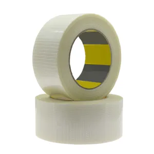 Bi-Directional Synthetic Rubber 150MIC Strong Strength Filament Reinforced Fiberglass Tape