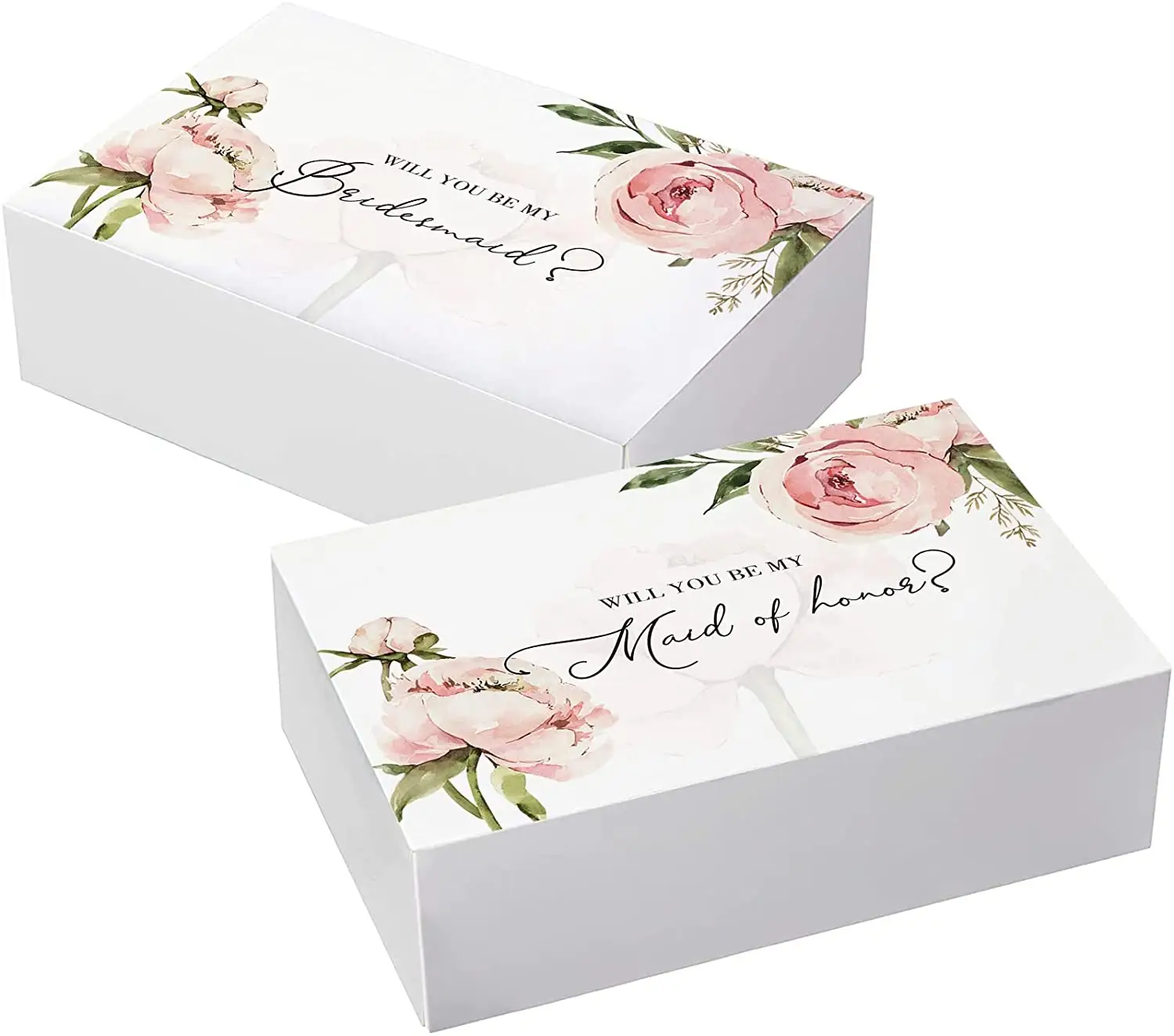 6er Pack Brautjungfer Hochzeits geschenke Boxen für Gäste Werden Sie meine Brautjungfer Blumen box für Brautjungfer Geschenke Hochzeits dekoration sein