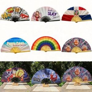 Abanico de Bambú Grande de Alta Calidad con Logotipo Personalizado, Impresión UV, Estilo Musical, Pintado, Accesorio de Primera Calidad - Product Image 5