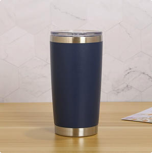 Gobelet isotherme de 20 oz avec couvercles, tasse à café thermique à double paroi en acier inoxydable pour la maison, le bureau - Product Image 2