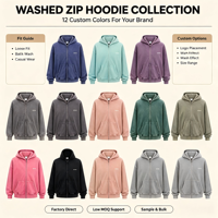Hoodie Zipper Pria Vintage Bahan Terry Cotton, Sweatshirt Warna Solid Retro, Jaket Streetwear Musim Gugur Musim Dingin untuk Pasangan, OEM Custom