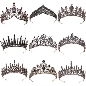 A granel princesa strass cristal de beleza personalizado grande pageant queen miss world crown e tiara