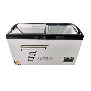 Congélateur de coffre de dessus en verre incurvé commercial de vente chaude petits congélateurs profonds de crème glacée pour le supermarché - Product Image 6