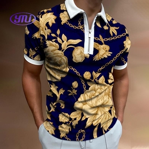 Camisas Polo para <span class=keywords><strong>Hombre</strong></span> con Cierre, Verano, 100% Poliéster, Personalizadas con Doble Raya - Product Image 6