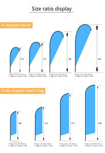 Hızlı teslimat süresi uçan plaj bayrağı Banner promosyon reklam rüzgar açık özel baskı bayrakları - Product Image 5