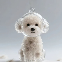 Porte-clés en résine fait main pour chiens et chats, boîte de rangement DIY pour poils d'animaux, pendentif collecteur de poils de chiot, bijou, porte-clés, cadeau