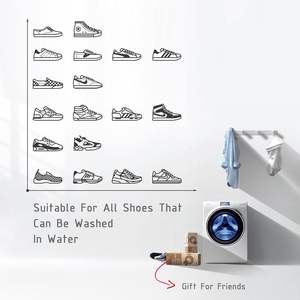 Bolsa para Lavar Zapatos con Hormas Ajustables, Bolsa de Lavandería para 2 Pares de Zapatos, Limpieza Envolvente en Lavadora y Secadora, Cierre Duradero - Product Image 6