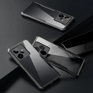 Coque de téléphone pour Realme GT7 6 5 2 PRO <span class=keywords><strong>GT</strong></span> 7T 6T 3T Neo2 3 5 6 SE, TPU noir ultra-fin, protection anti-chute, cadre souple, coque en acrylique - Product Image 5