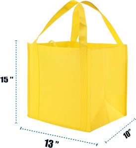 Custom Eco-friendly Heavy Duty Non Woven Reusable Large Folding Tote Bag Custom Logo Color Non Woven Handles for Grocery Storage - Product Image 4