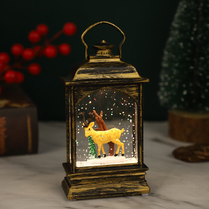 Plaqué Or - Cerf de Noël
