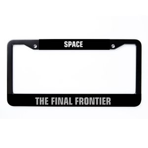 Vente en gros bon marché Couvertures de cadre de plaque d'immatriculation en plastique chromé Logo personnalisé pour la taille standard américaine - Product Image 2