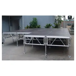 Schnelle Lieferung China Factory Durable 4 Legs Indoor Günstige tragbare Bühnen plattform Event Stage Indoor Stage