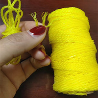 Corde de capture de ficelle en polyéthylène noir 30ply 15ply 18ply pp emballage corde de ficelle pour filets de pêche