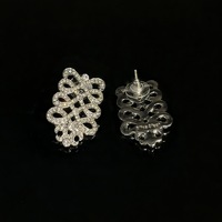 Parure Collier et Boucles d'Oreilles Vintage pour Femme, en Zircon Émeraude et Perles, avec Chaîne Creuse, Idéale pour Cadeau de Fête