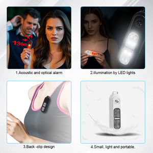 Llavero de <span class=keywords><strong>alarma</strong></span> de seguridad personal de autodefensa recargable de 130db, <span class=keywords><strong>alarma</strong></span> personal de emergencia antiviolación - Product Image 3