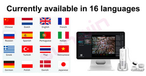 เครื่องมือวินิจฉัยหนังศีรษะและเส้นผมขั้นสูง ความละเอียด 16MP พร้อมระบบ AI ตรวจจับภาพขยาย 10X-200X สำหรับการวิเคราะห์สุขภาพรูขุมขนและการเจริญเติบโต รุ่น EU Head - Product Image 5