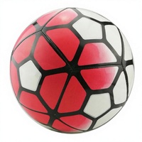 Ballons de football d'entraînement promotionnels blancs et oranges, taille 5, en PU, cousus à la machine, pour adultes, fans et joueurs
