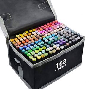 ปากกามาร์คเกอร์แบบสองหัว พรีเมียม สำหรับศิลปิน ออกแบบ ระบายสี วาดภาพ กราฟิก อุปกรณ์ศิลปะสำหรับโรงเรียน - Product Image 1
