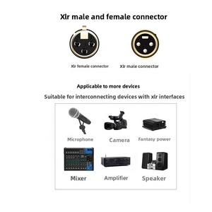 <span class=keywords><strong>Cable</strong></span> de Audio XLR Balanceado Multicolor, <span class=keywords><strong>Macho</strong></span> a <span class=keywords><strong>Hembra</strong></span>, con Revestimiento de PVC, Cobre Libre de Oxígeno, para Mezcladora, Escenario y Estudio - Product Image 3