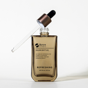 नया डिजाइन 50 मिलीलीटर एम्बर ग्लास सीरम बोतल स्किनकेयर पैकेजिंग ग्लास बालों की तेल बोतल 1.7 ओज़ ग्लास लोशन बोतल - Product Image 4