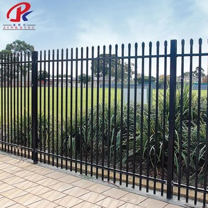 Clôture de jardin en acier galvanisé avec finition en <span class=keywords><strong>fer</strong></span> forgé et grille métallique décorative – Vente directe usine - Product Image 3